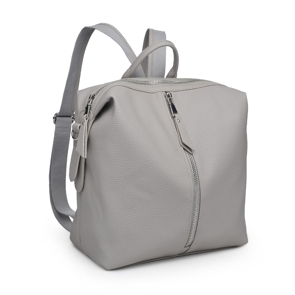 Product Image of Urban Expressions Kenzie Backpack 840611133571 View 6 | Grey