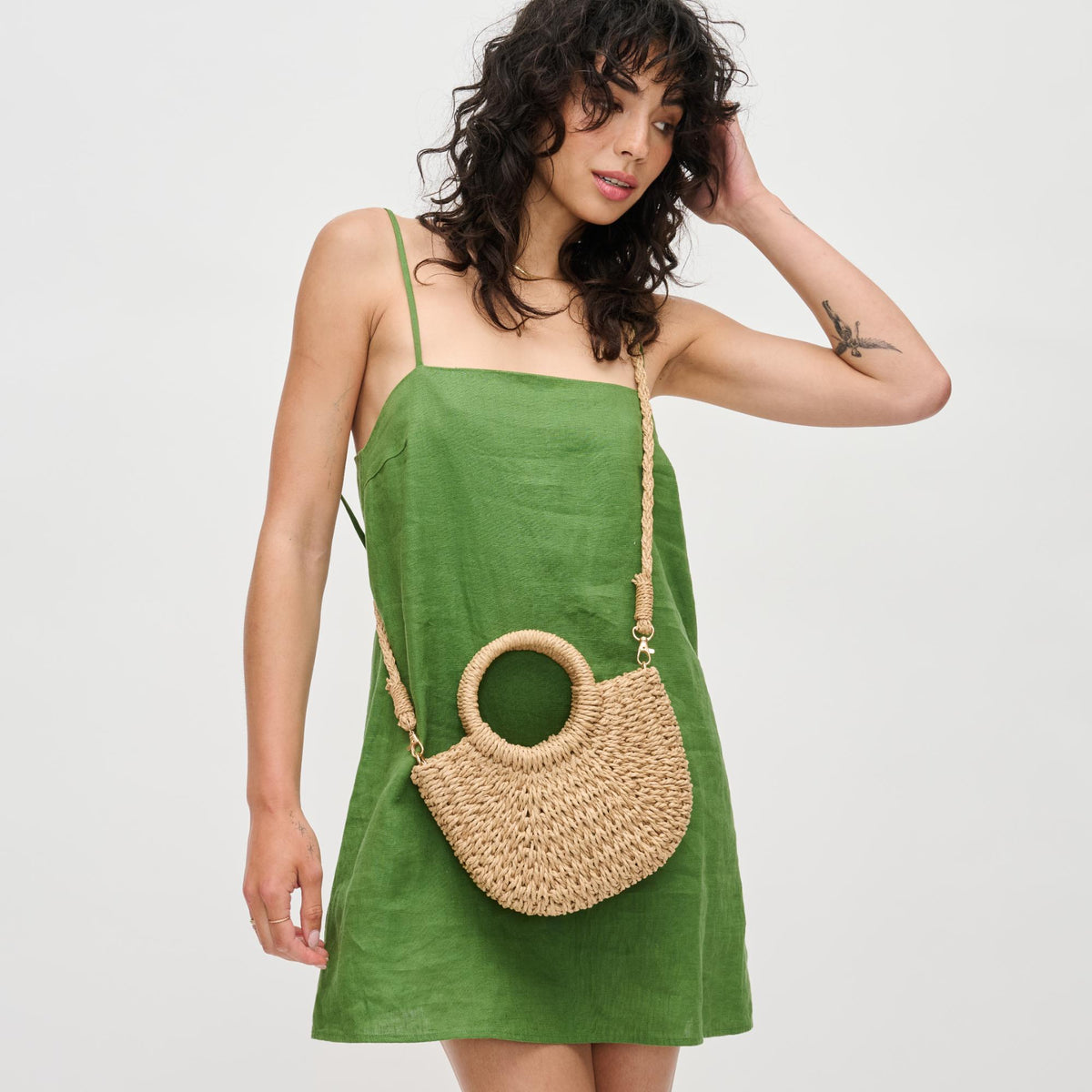 Woman wearing Natural Urban Expressions Zara Crossbody 840611123893 View 1 | Natural