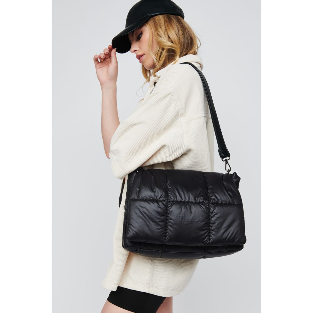 Woman wearing Black Urban Expressions Lissa Crossbody 818209010337 View 3 | Black