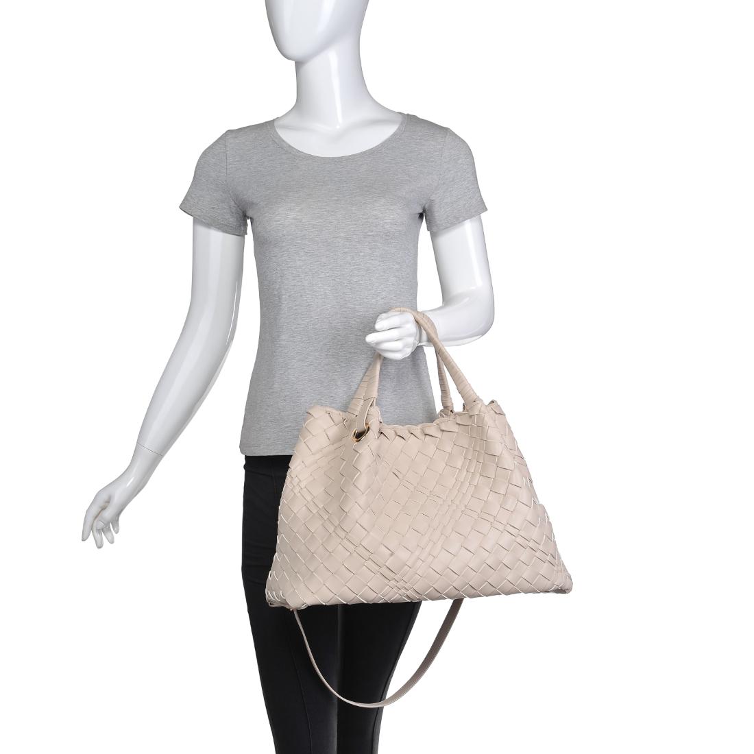 Product Image of Urban Expressions Natalie Tote 840611145789 View 5 | Ivory