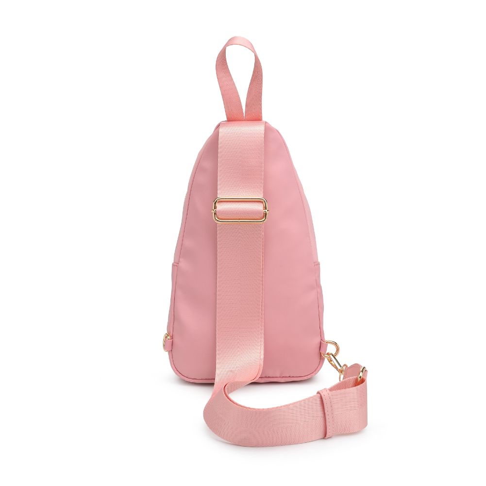 Product Image of Urban Expressions Wagner Sling Backpack 840611108357 View 7 | Blush