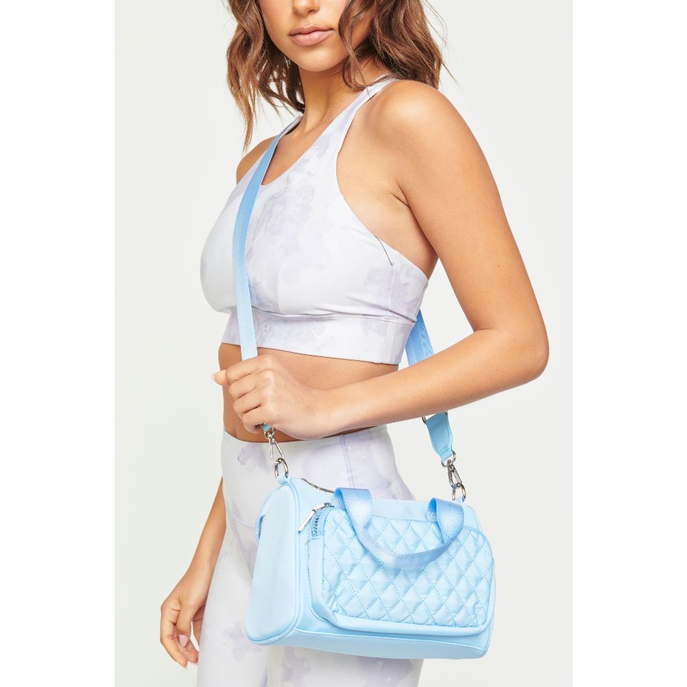 Woman wearing Aqua Urban Expressions Owen Crossbody 840611180865 View 1 | Aqua