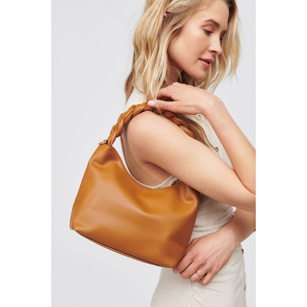 Woman wearing Tan Urban Expressions Laura Shoulder Bag 818209016681 View 1 | Tan