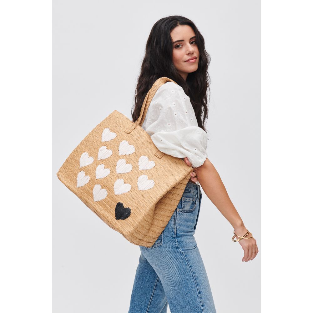 Woman wearing Natural Urban Expressions Francine Tote 840611105479 View 1 | Natural