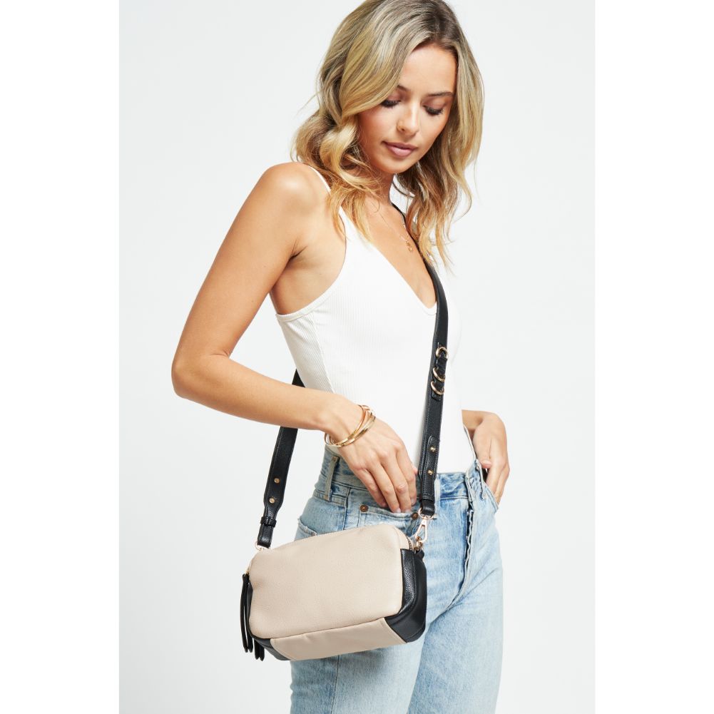 Woman wearing Natural Urban Expressions Audrey Crossbody 840611179142 View 1 | Natural