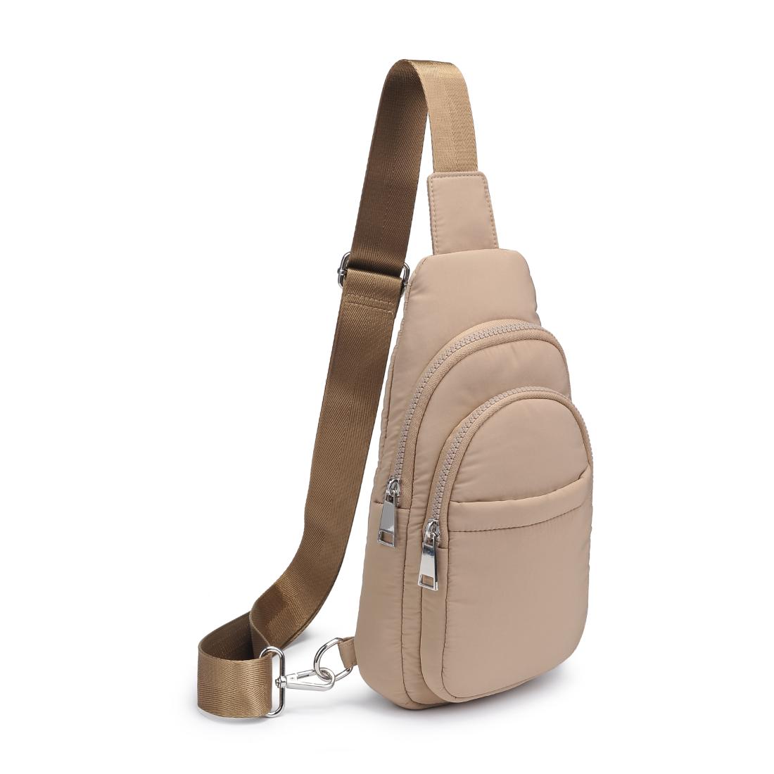 Product Image of Urban Expressions Kenny Sling Backpack 840611124975 View 6 | Natural