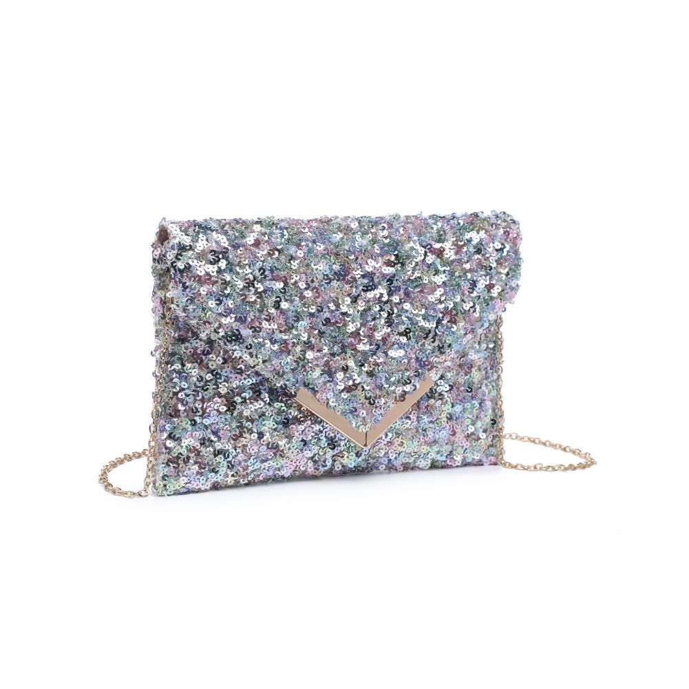 Product Image of Urban Expressions Rizza Sequin Evening Bag 840611103451 View 6 | Multi