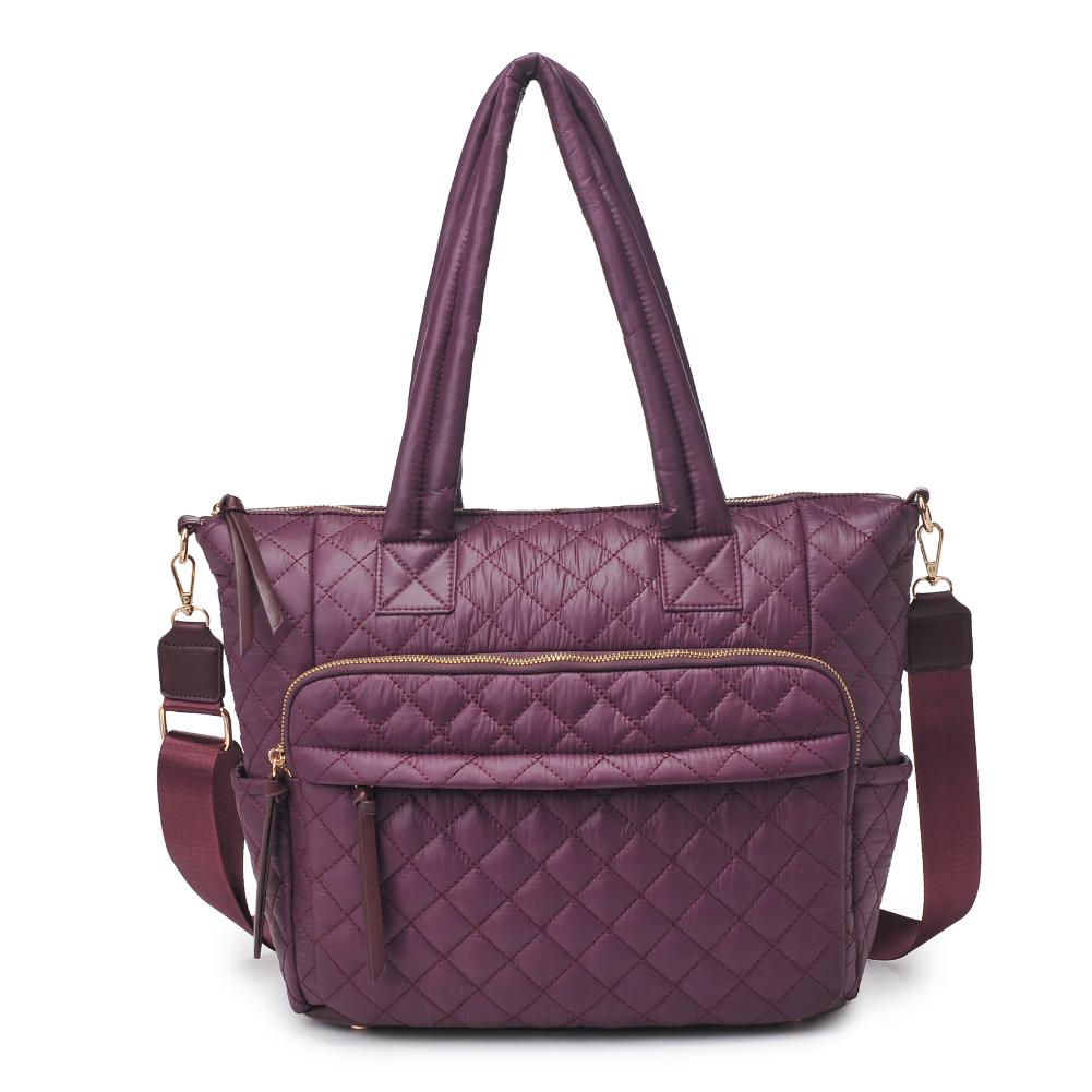 Product Image of Urban Expressions Jayna Tote 840611130549 View 5 | Burgundy