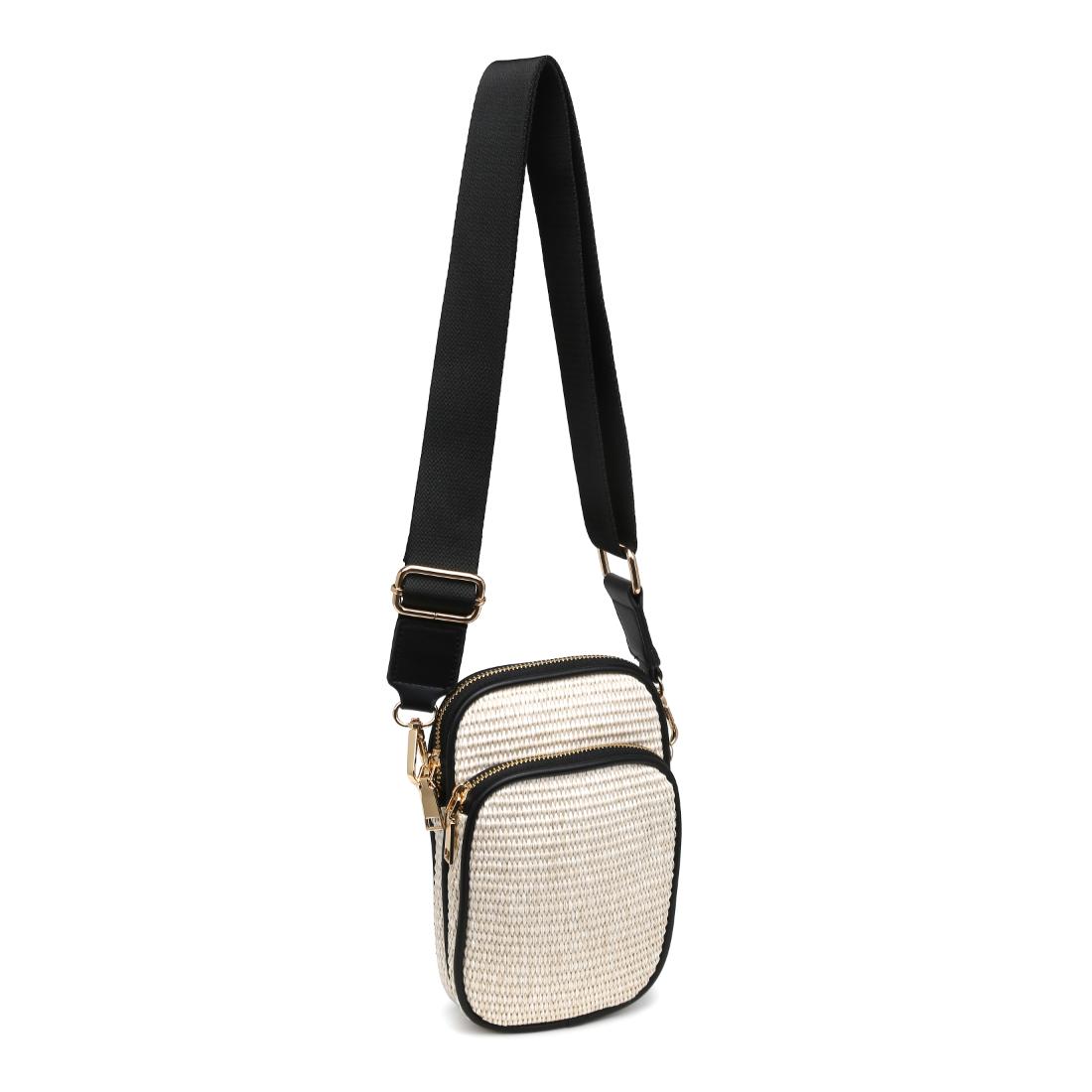 Product Image of Urban Expressions Elana Cell Phone Crossbody 840611158536 View 6 | Ivory Black