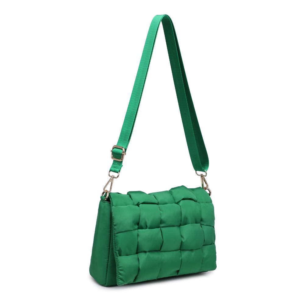 Product Image of Urban Expressions Rhodes Crossbody 840611131812 View 6 | Kelly Green