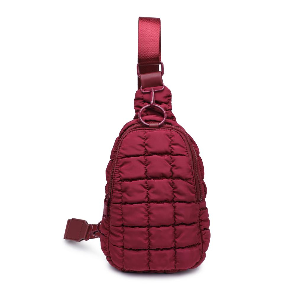 Product Image of Urban Expressions Bristol Sling Backpack 840611194091 View 5 | Burgundy