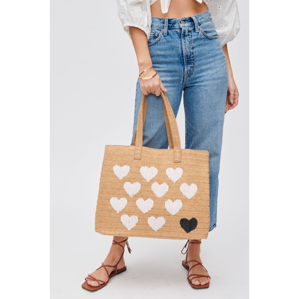 Woman wearing Natural Urban Expressions Francine Tote 840611105479 View 2 | Natural