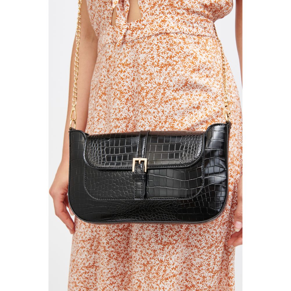 Woman wearing Black Urban Expressions Alexandra Crossbody 840611182876 View 2 | Black