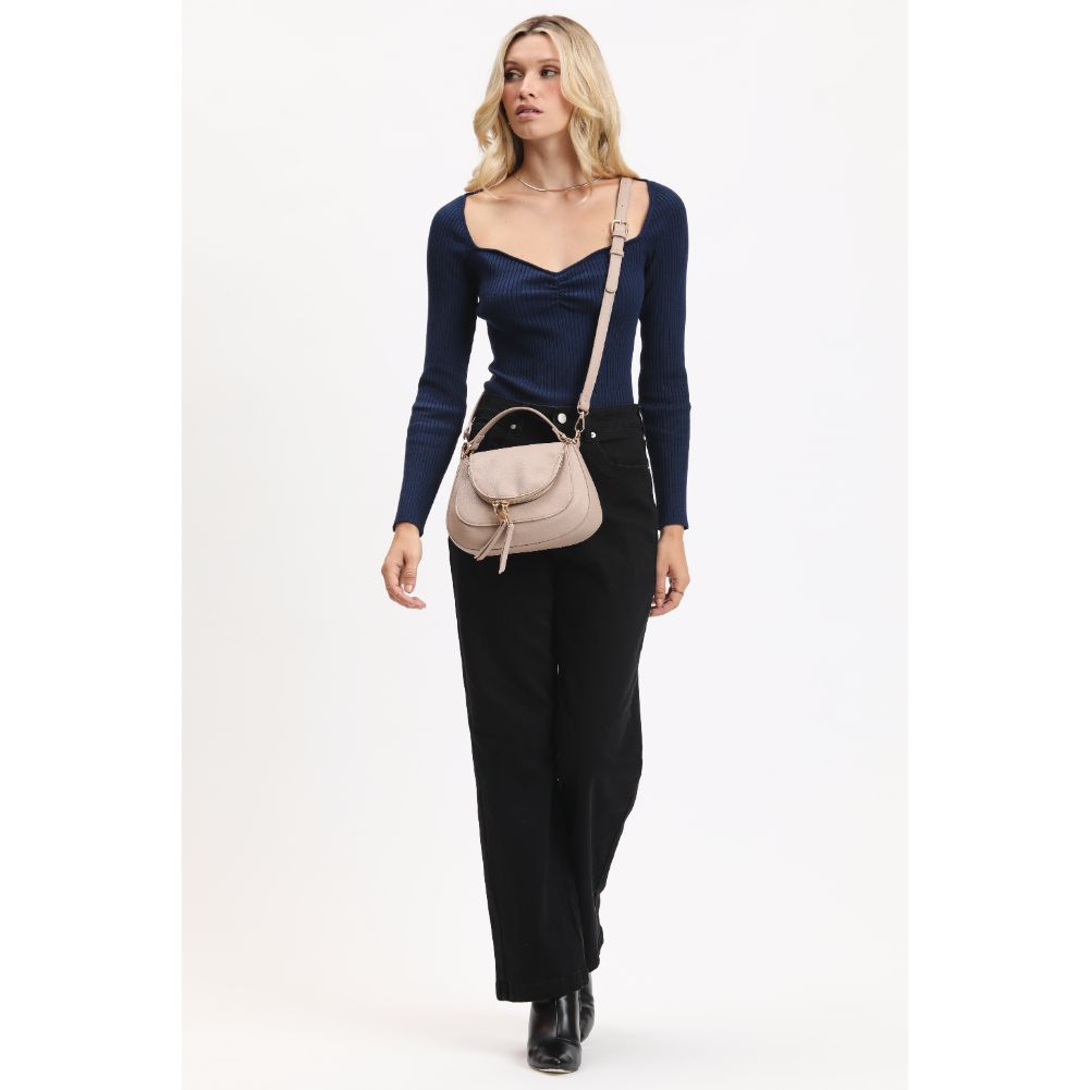 Woman wearing Natural Urban Expressions Piper Crossbody 840611120847 View 3 | Natural