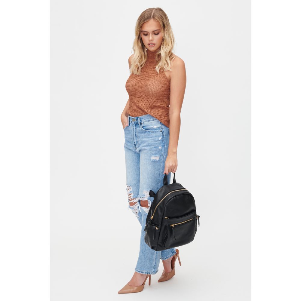 Woman wearing Black Urban Expressions Scarlett Backpack 818209010702 View 4 | Black