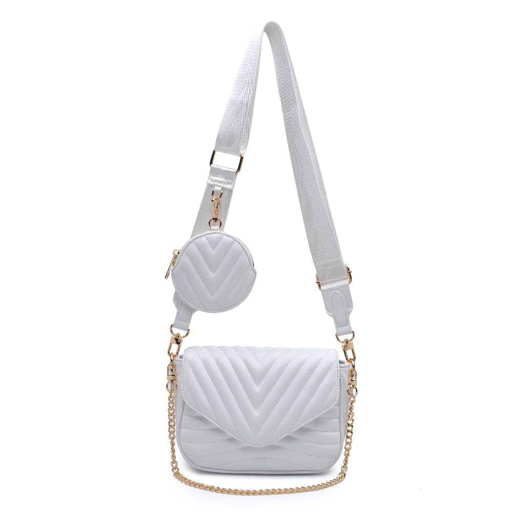 Product Image of Urban Expressions Rayne Crossbody 840611176998 View 5 | White