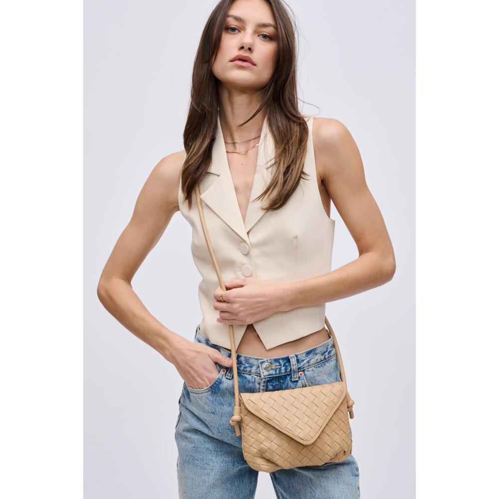 Woman wearing Natural Urban Expressions Kylo Crossbody 840611124449 View 2 | Natural