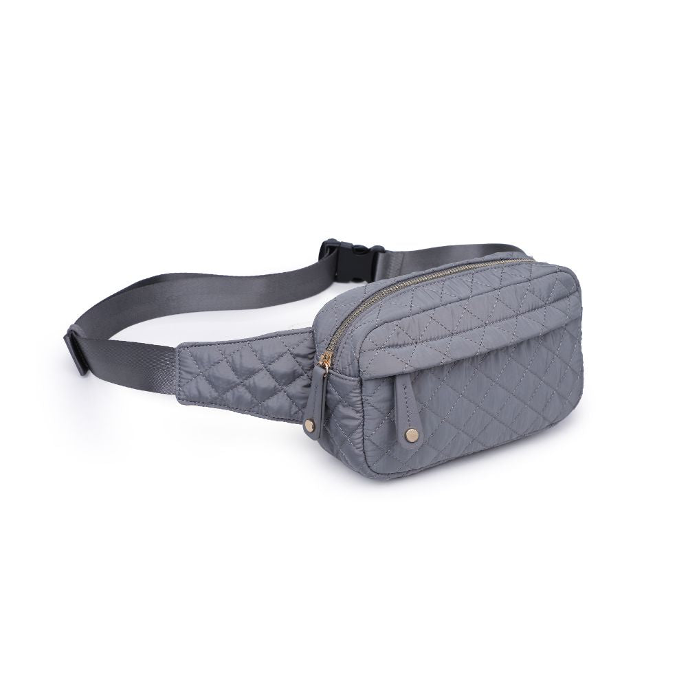 Product Image of Urban Expressions Teo - Quilted Nylon Belt Bag 840611114761 View 6 | Carbon