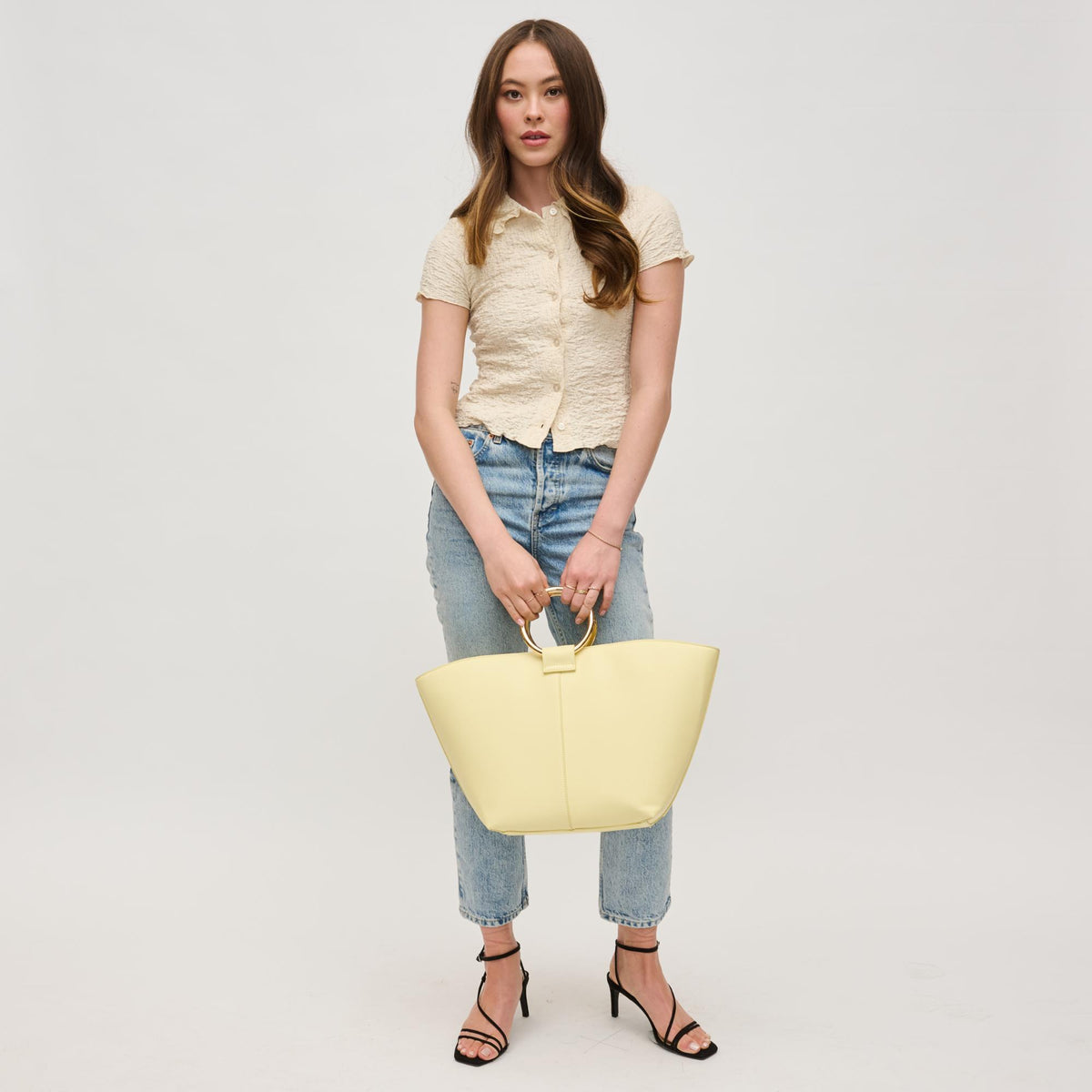 Woman wearing Butter Urban Expressions Alexa Tote 840611151124 View 4 | Butter