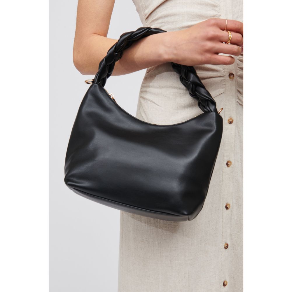 Woman wearing Black Urban Expressions Laura Shoulder Bag 818209016674 View 4 | Black