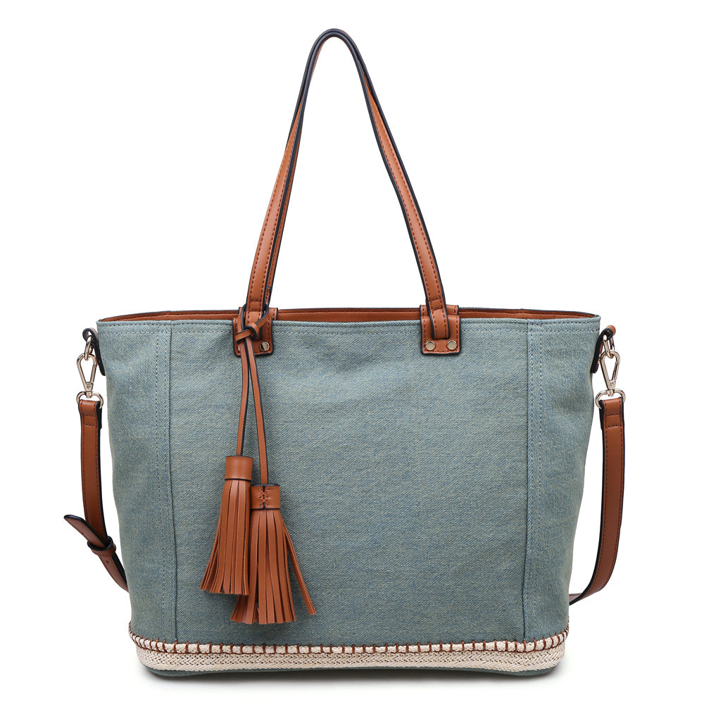 Product Image of Urban Expressions Santorini Tote NA-840611141132 View 1 | Vintage Denim