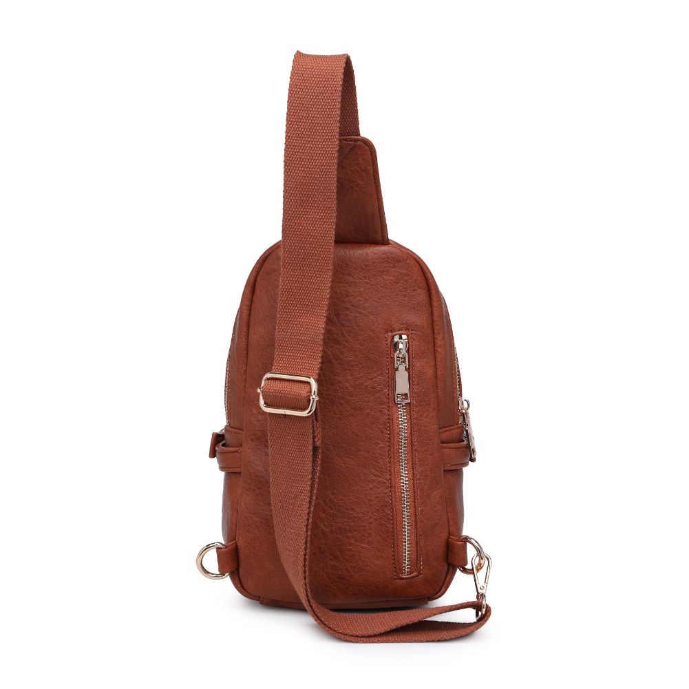 Product Image of Urban Expressions Micah Sling Backpack 840611108814 View 7 | Tan