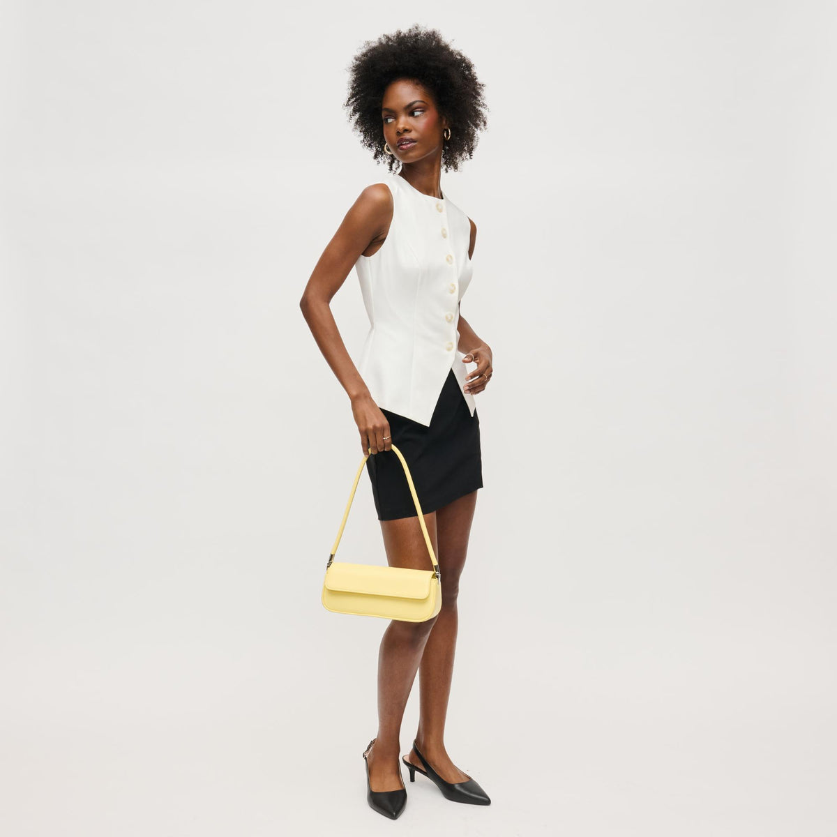 Woman wearing Butter Urban Expressions Bailey Shoulder Bag 840611145987 View 4 | Butter