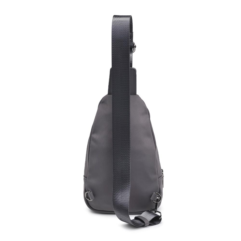 Product Image of Urban Expressions Hailey Sling Backpack 840611125491 View 7 | Grey