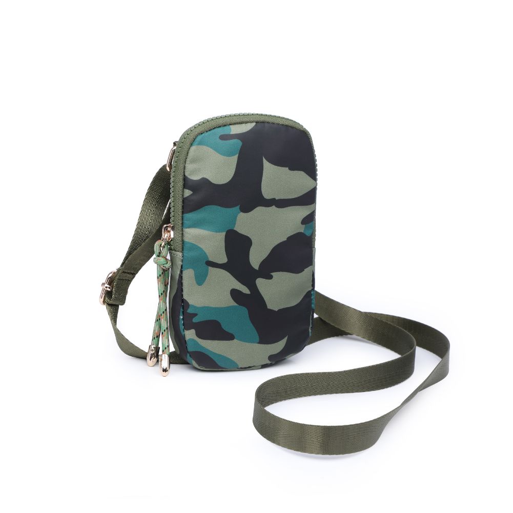 Product Image of Urban Expressions Tess Cell Phone Crossbody 840611177568 View 6 | Green Camo