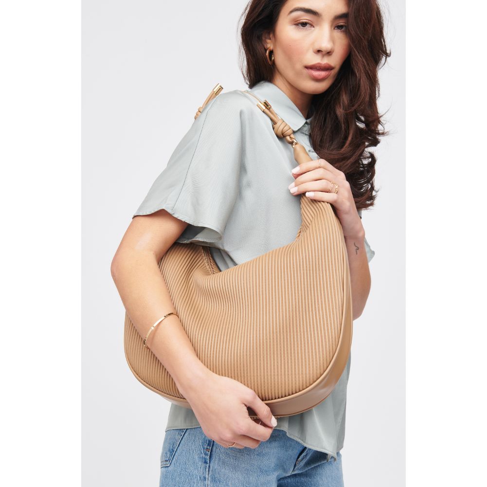 Woman wearing Natural Urban Expressions Ashely Hobo 818209016964 View 1 | Natural