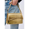 Woman wearing Gold Urban Expressions Albright Crossbody 840611119728 View 1 | Gold