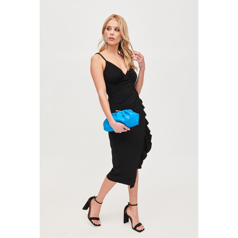 Woman wearing Azure Urban Expressions Welma Clutch 840611107275 View 2 | Azure