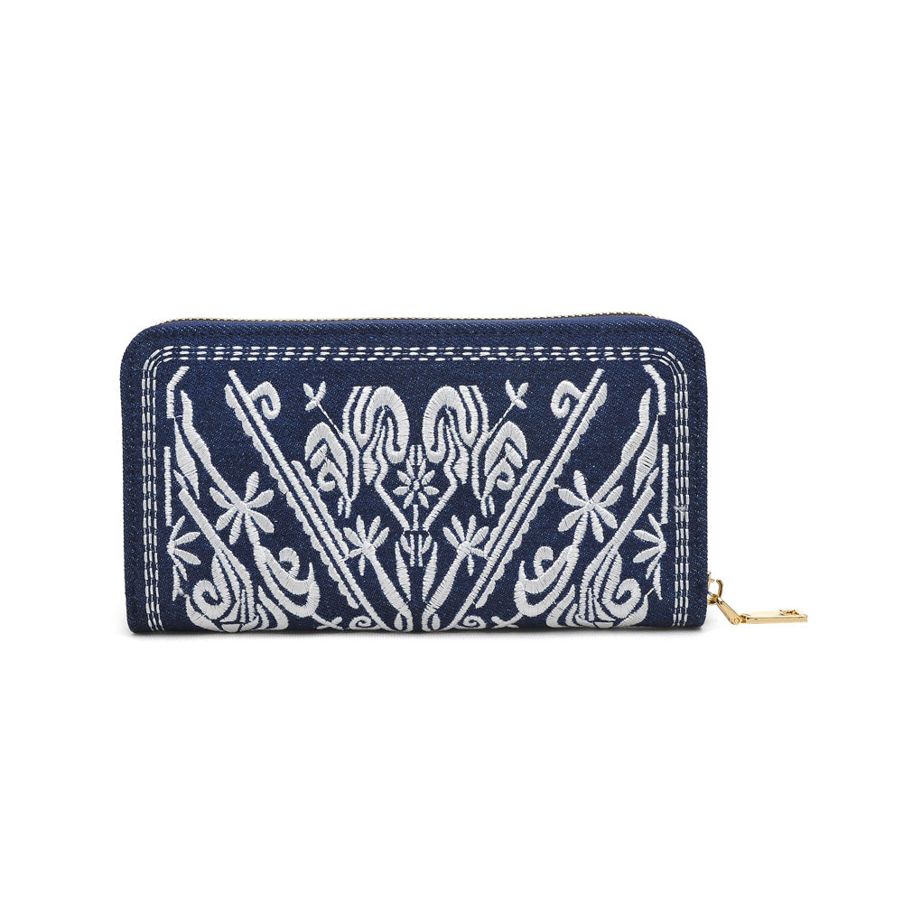 Product Image of Urban Expressions Raven Wallet NA-840611147677 View 3 | Indigo