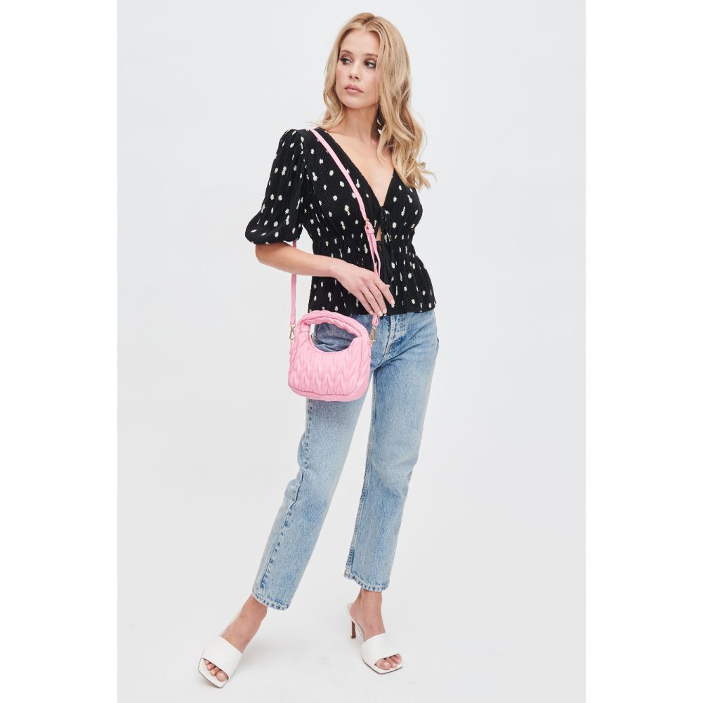 Woman wearing Cotton Candy Urban Expressions Persephone Crossbody 840611107008 View 3 | Cotton Candy