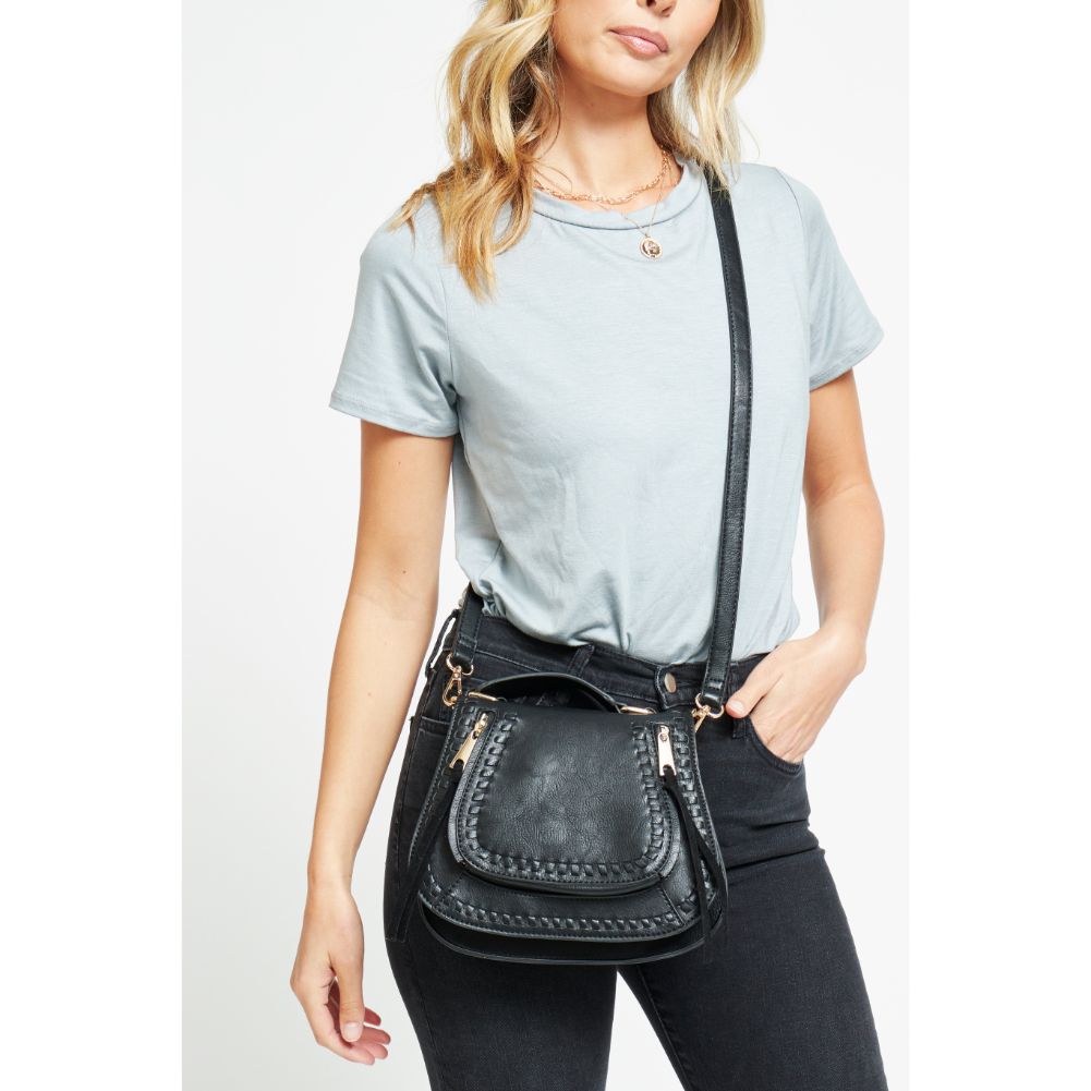 Woman wearing Black Urban Expressions Khloe - Mini Crossbody 840611176578 View 1 | Black