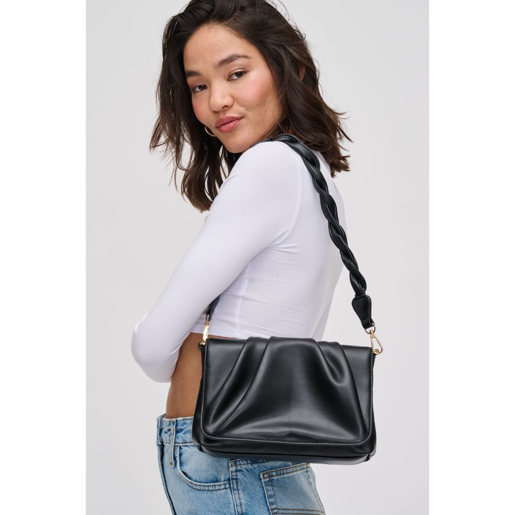 Woman wearing Black Urban Expressions Aimee Crossbody 840611124555 View 2 | Black