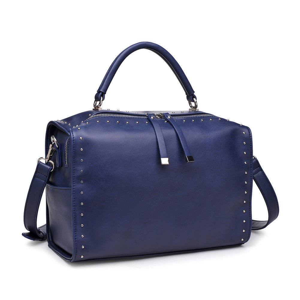 Product Image of Urban Expressions Madden Satchel 840611153746 View 6 | Navy