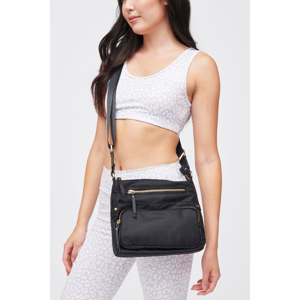 Woman wearing Black Urban Expressions Julia Crossbody 840611164964 View 1 | Black