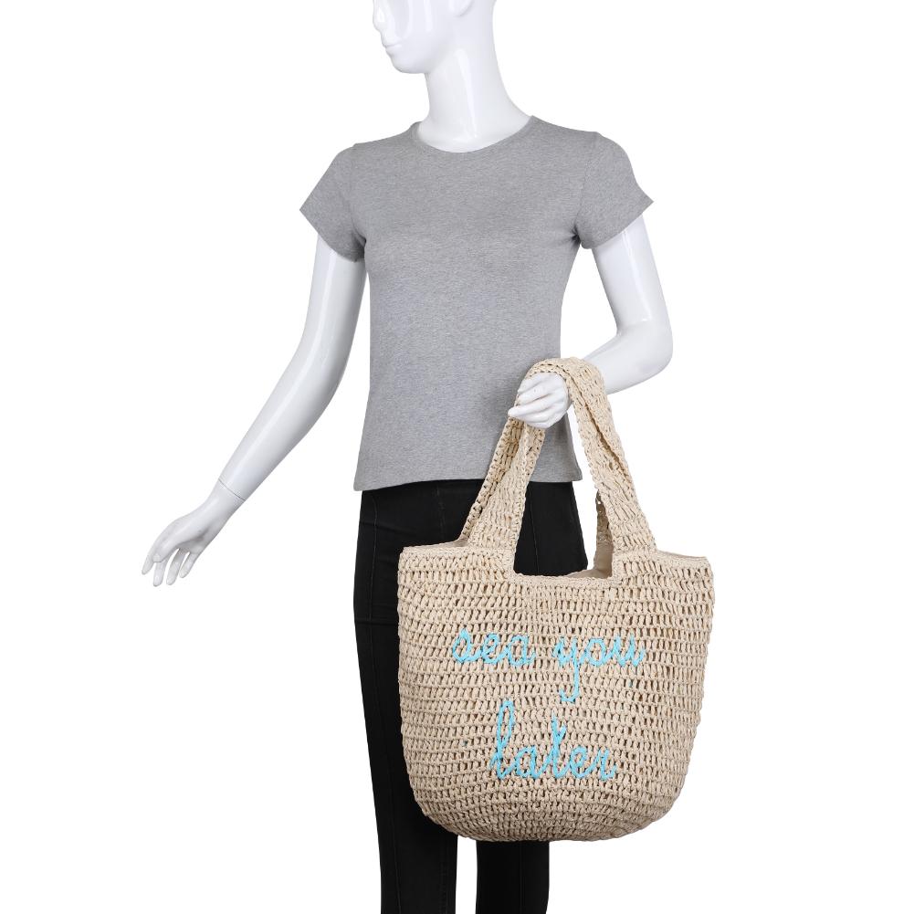 Product Image of Urban Expressions Estella Tote 840611124524 View 5 | Ivory