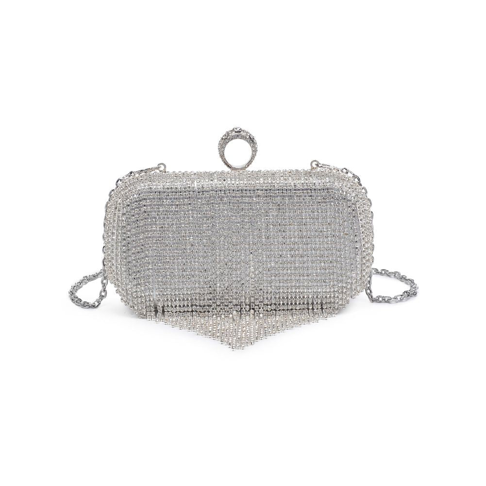 Product Image of Urban Expressions Vivian Evening Bag 840611113566 View 5 | Silver
