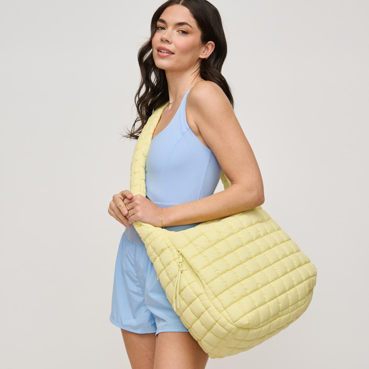 Woman wearing Butter Urban Expressions Leda Hobo 840611142696 View 1 | Butter