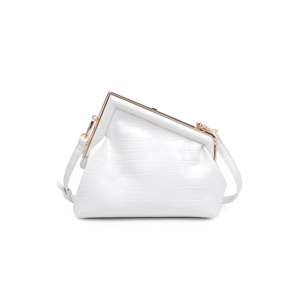 Product Image of Urban Expressions Yanira - Croco Crossbody 840611106155 View 5 | White