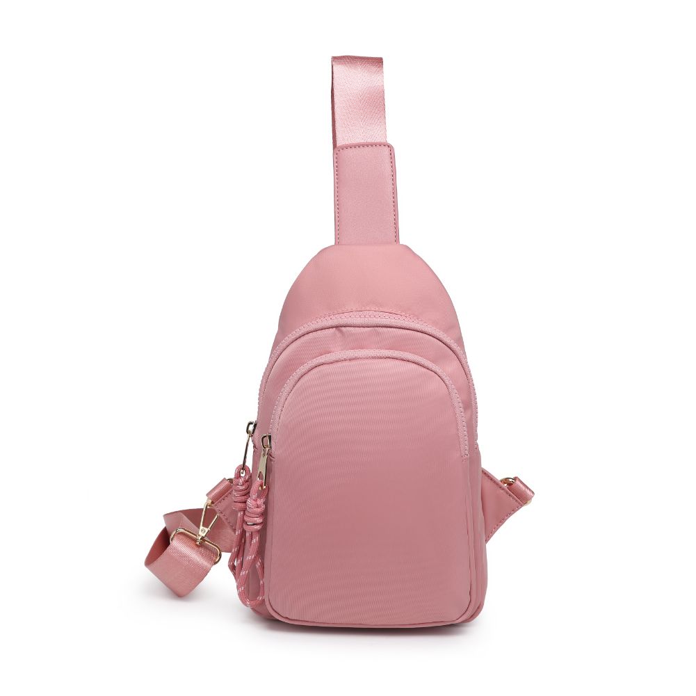 Product Image of Urban Expressions Ace Sling Backpack 840611177667 View 1 | Pastel Pink