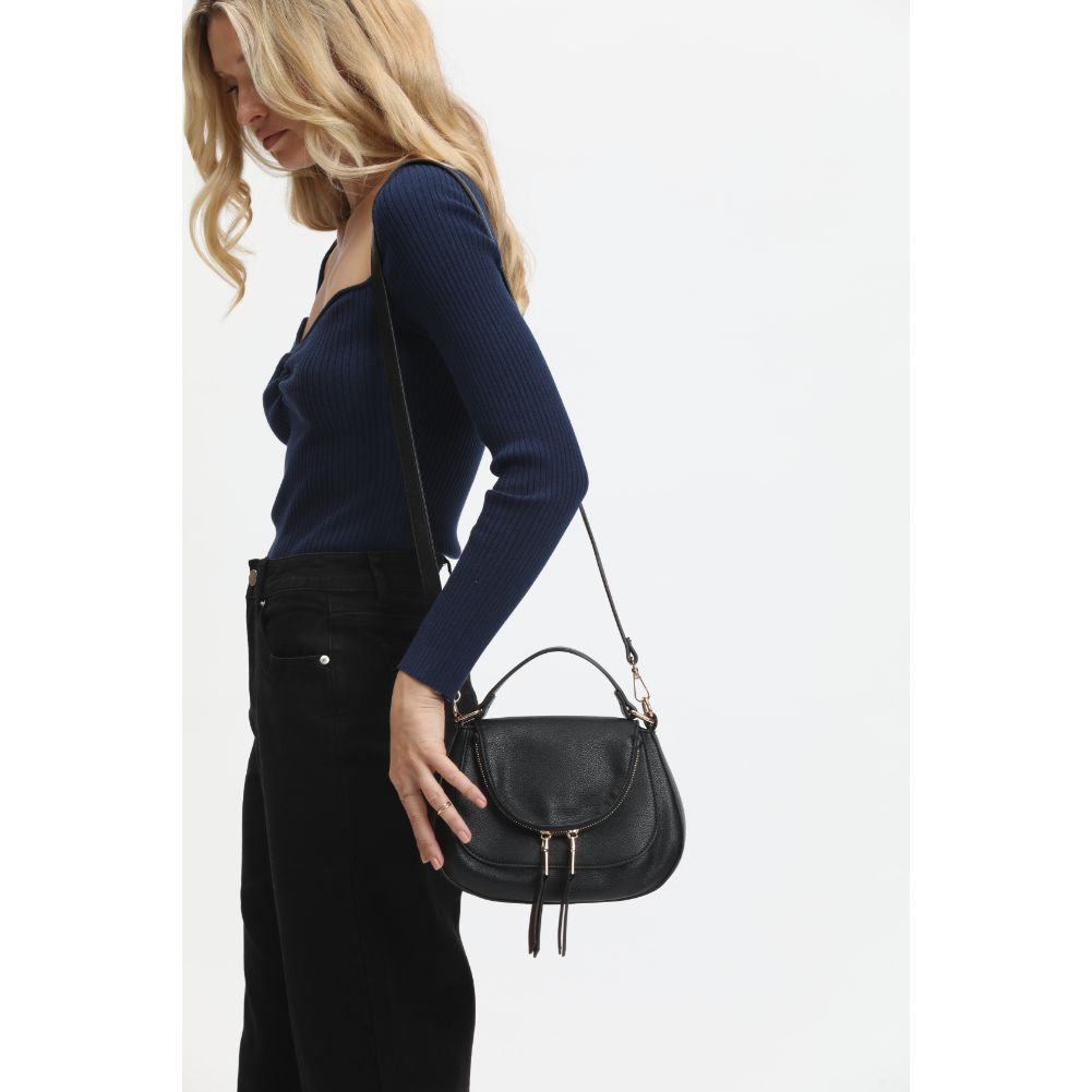 Woman wearing Black Urban Expressions Piper Crossbody 840611120823 View 2 | Black