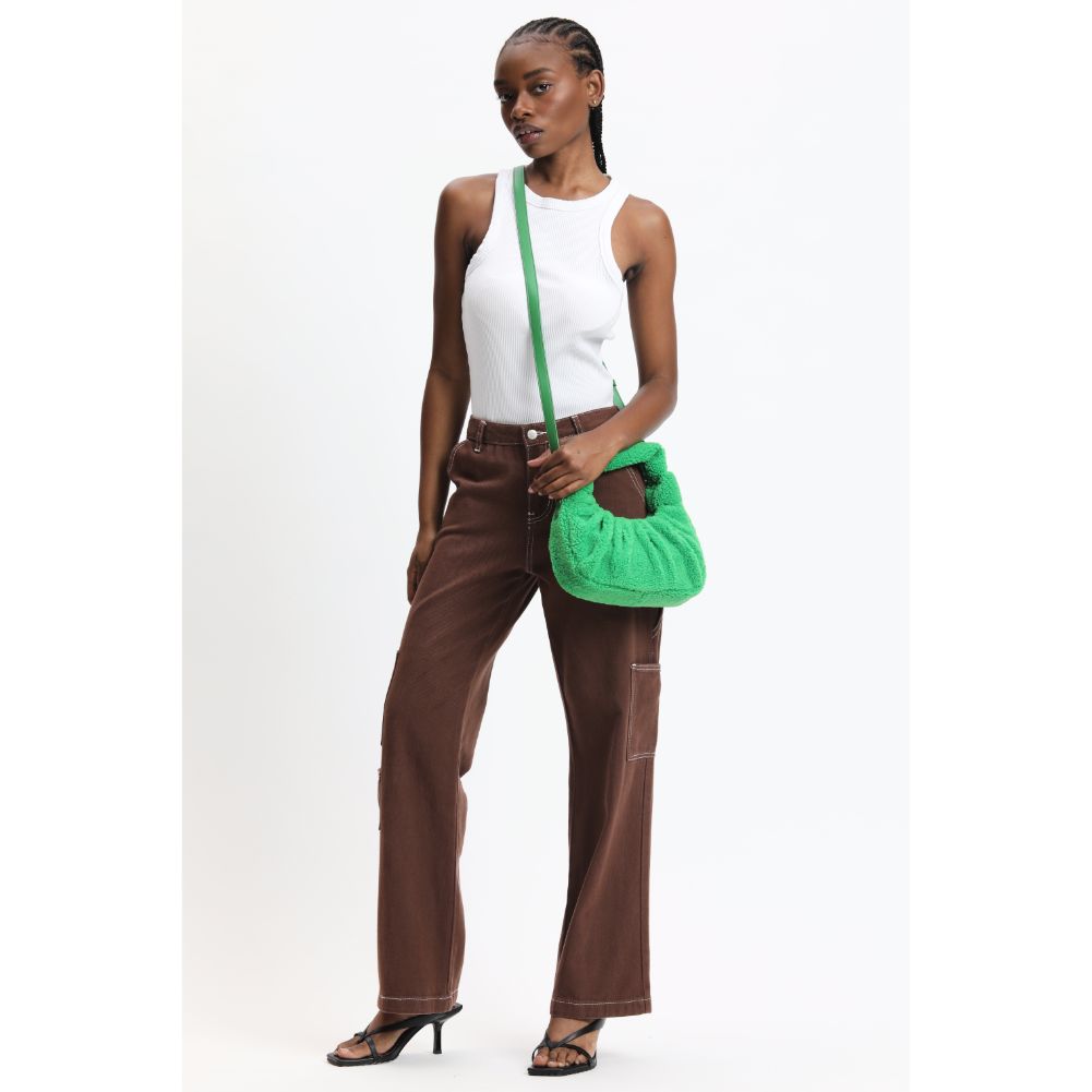 Woman wearing Green Urban Expressions Terri Crossbody 840611113757 View 4 | Green