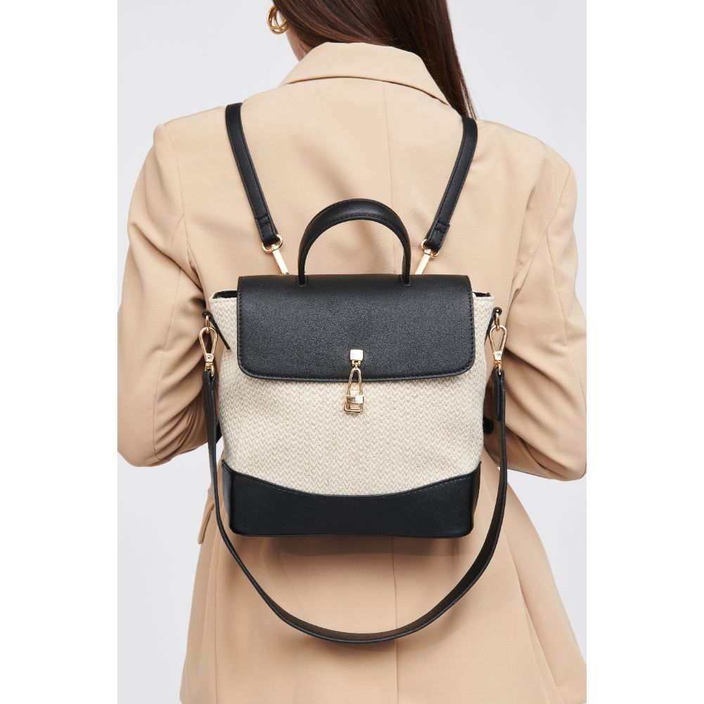 Woman wearing Ivory Urban Expressions Jamie Backpack 818209018906 View 1 | Ivory