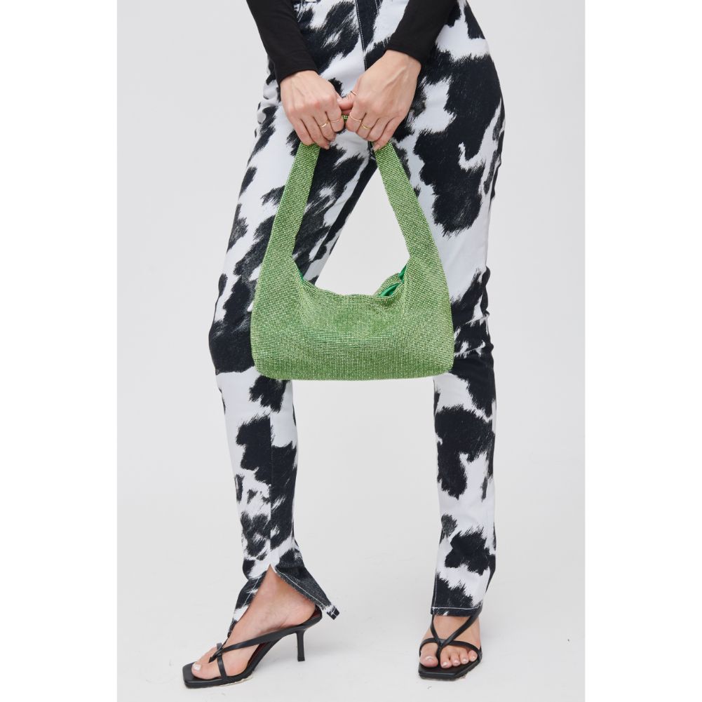 Woman wearing Green Urban Expressions Soraka Evening Bag 840611108425 View 2 | Green