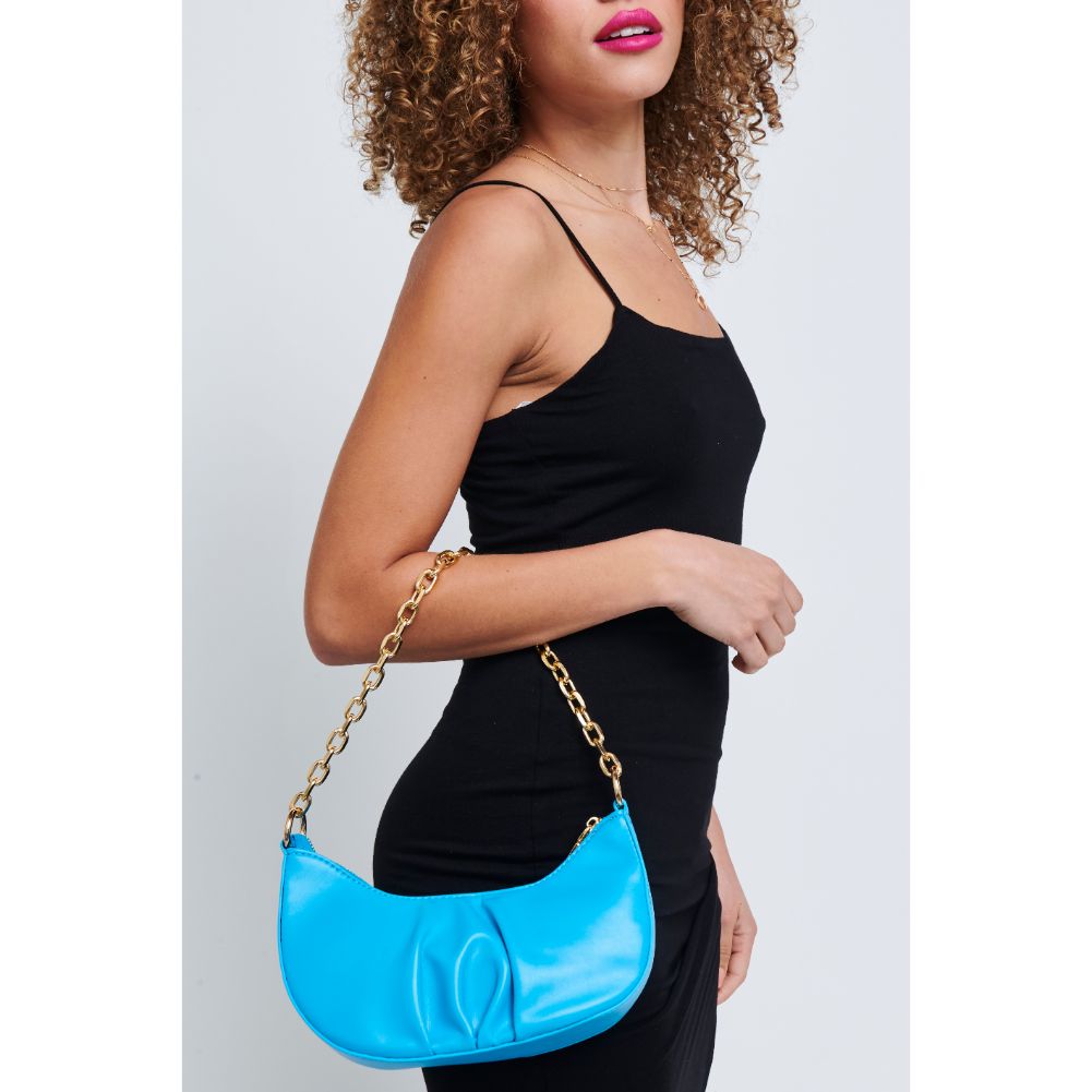 Woman wearing Lake Blue Urban Expressions Paige Crossbody 840611179708 View 1 | Lake Blue