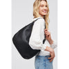 Woman wearing Black Urban Expressions Stacy Hobo 818209016902 View 1 | Black