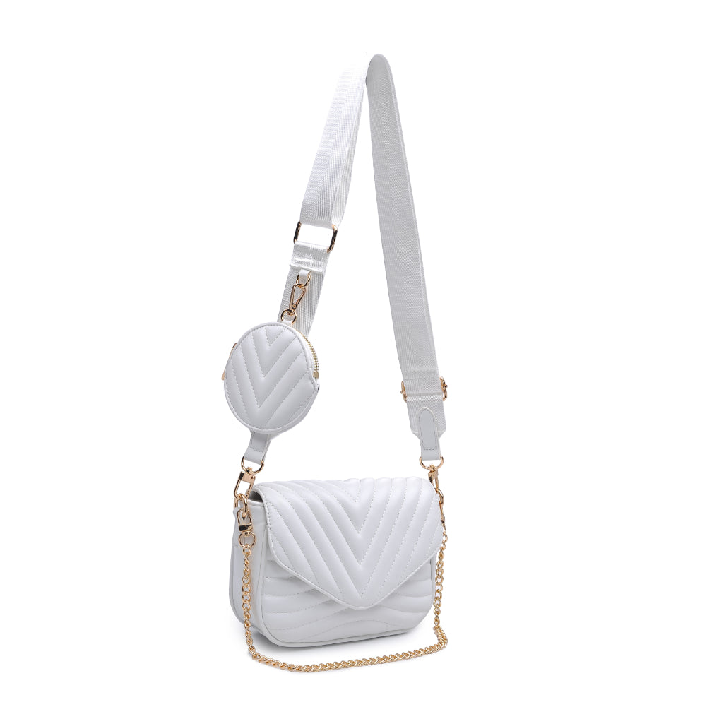 Product Image of Urban Expressions Rayne Crossbody 840611176998 View 6 | White